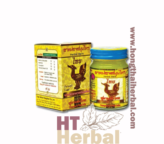 Hong Thai Herbal Balm Mixed With Plai Thai Herb Size 2 OZ (50 g) Premium Product